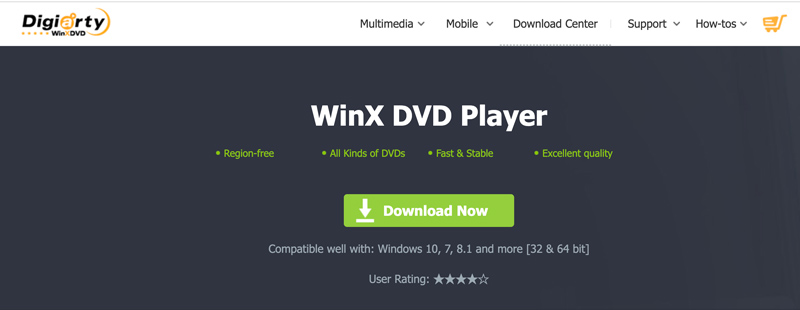 منطقة مشغل DVD WindX مجانًا