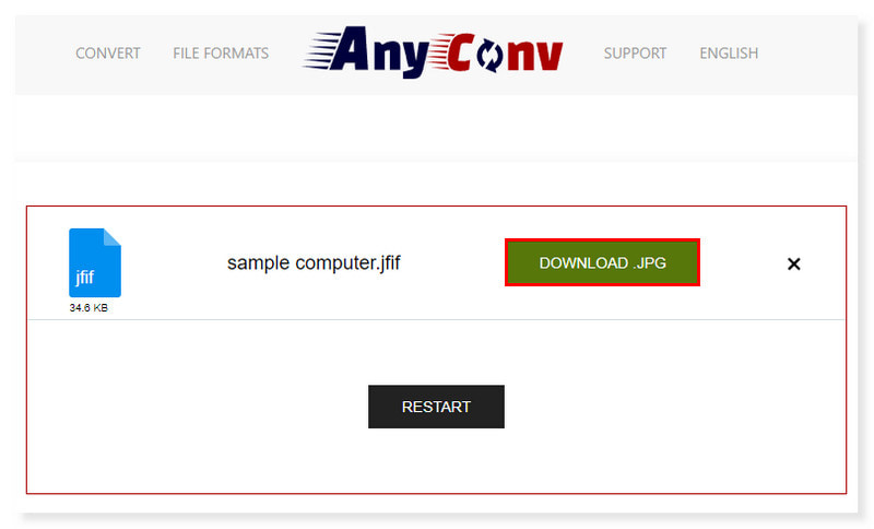 AnyConv Download JPG-bestand
