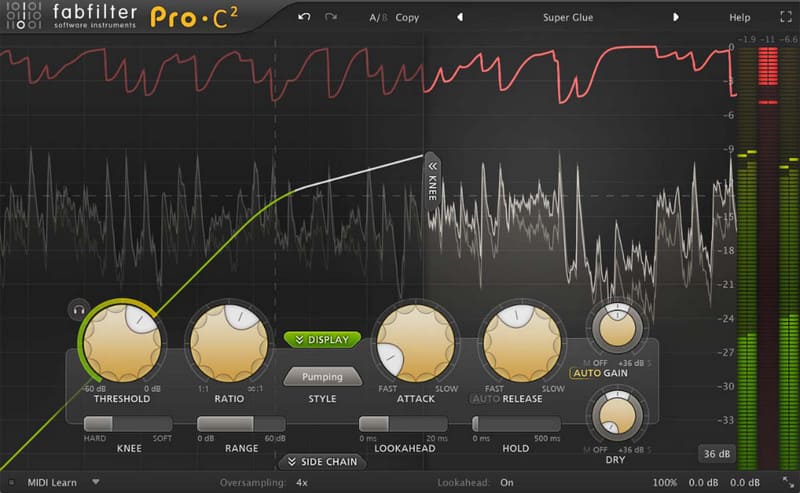 FabFilter Bedste kompressor for vokal