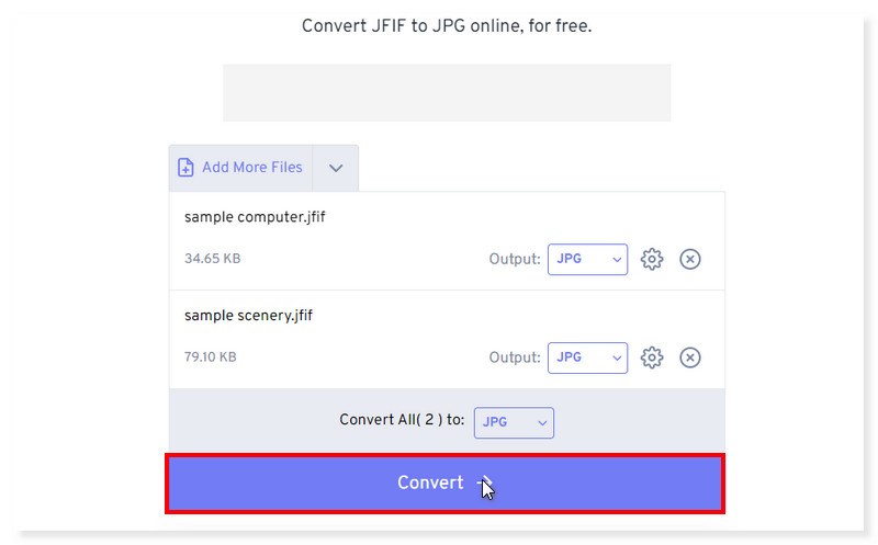 FreeConvert Download JPG File