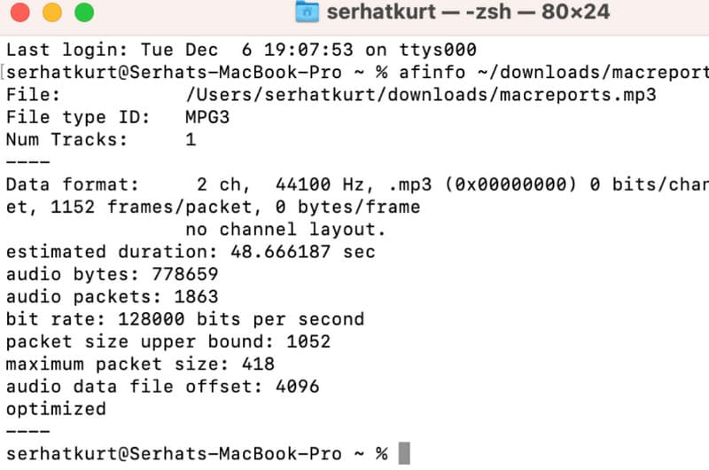 Mac Command Line Audio Bitrate