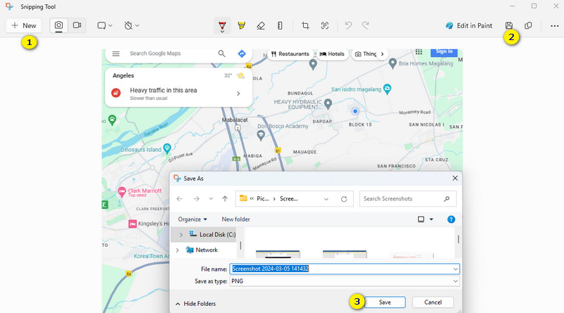 스크린샷 Google 지도 캡처 저장