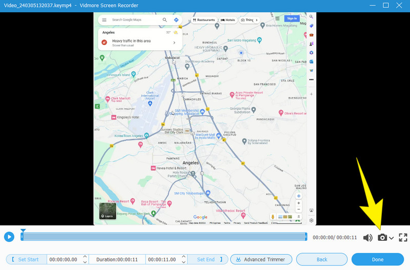 Skärmdump på Google Map Vidmore SS