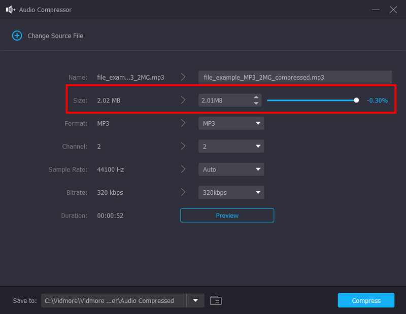 Vidoe Converter Size Format Sample Rate