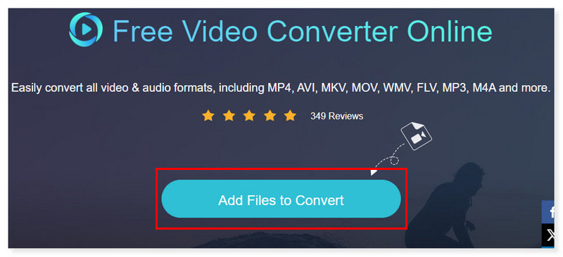 Vidmore Converter Online Fájlok hozzáadása