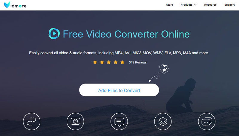 Interfață online Vidmore Converter