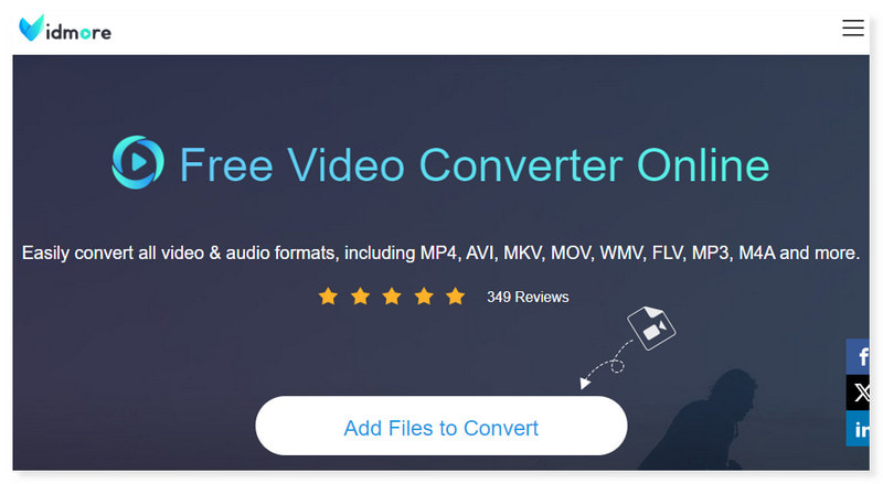 Vidmore Free Converter Online