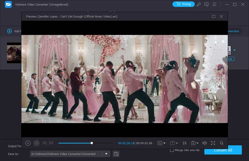 การเล่น Vidmore Video Converter