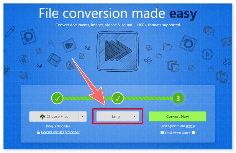 Zamzar Online BMP-converter