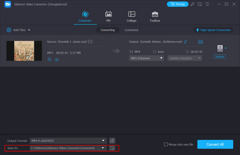 Choose Output Path