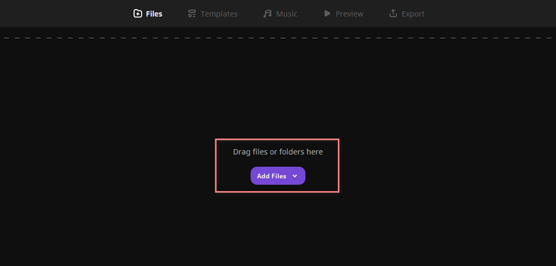 Click Add Files Option