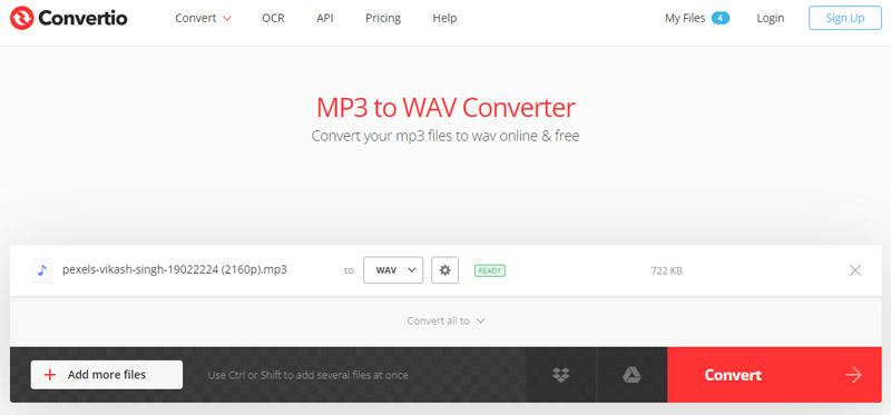 Click Convert On Convertio