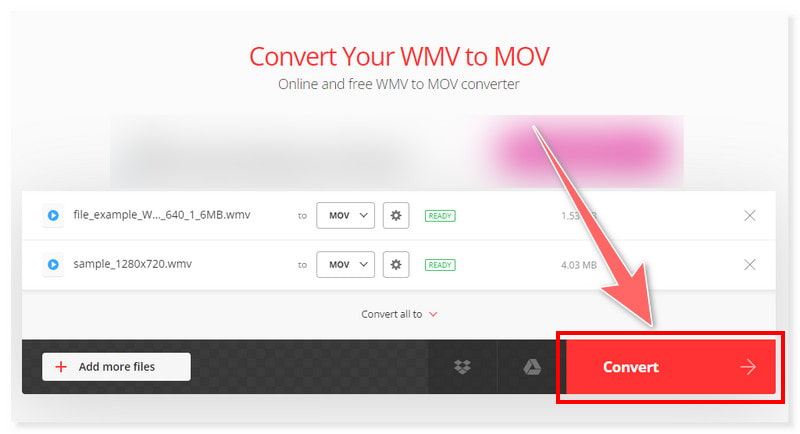 Convertio Convert Files to MOV