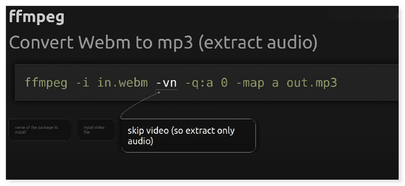 FFmpeg Extract Audio Only