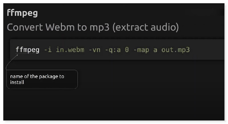 FFmpeg WebM till MP3