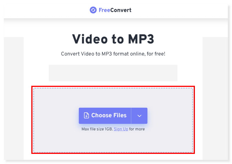 FreeConvert Online Video σε MP3