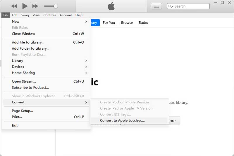 iTunes يقوم بتحويل MP3 إلى M4A