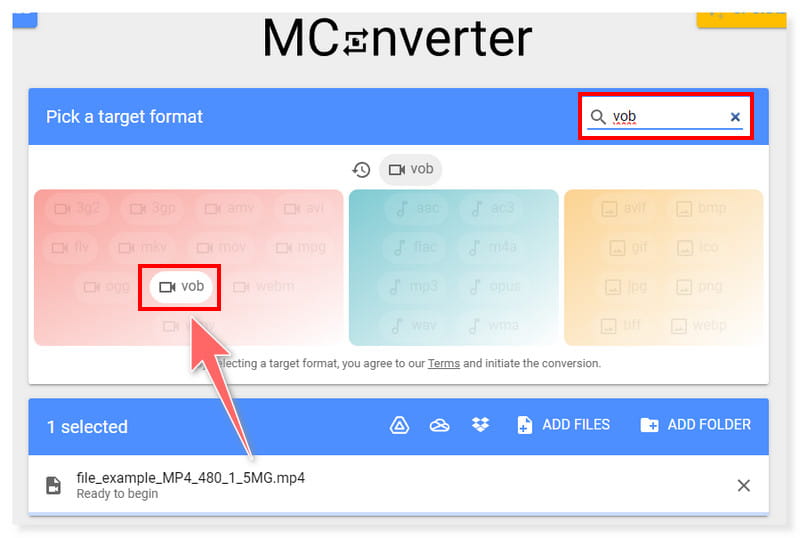 MConverter MP4 to VOB Converter