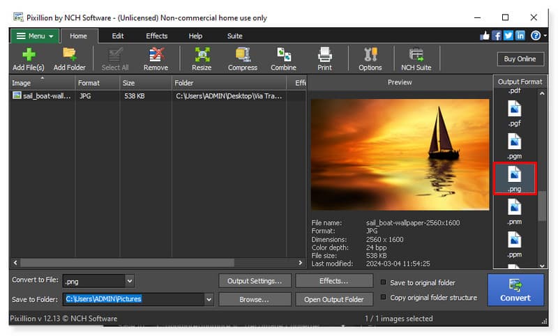 Pixillion PNG Converter