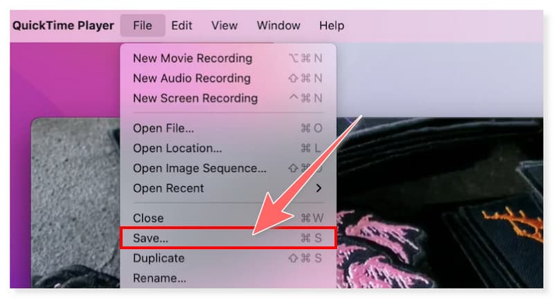 Quicktime Save to MOV Format