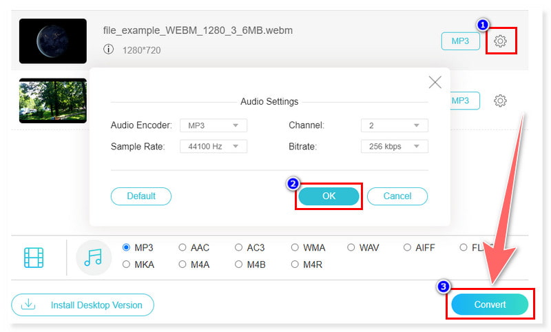 Vidmore Chuyển đổi sang tập tin MP3