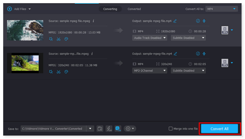 Vidmore izvan mreže Pretvori sve datoteke