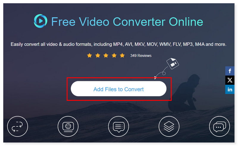 Vidmore Online Converter Add File