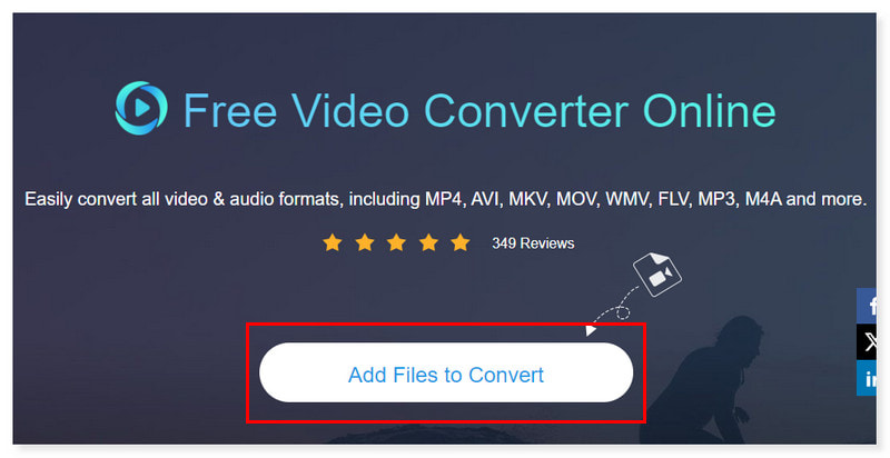 Vidmore Online Converter Προσθήκη αρχείων