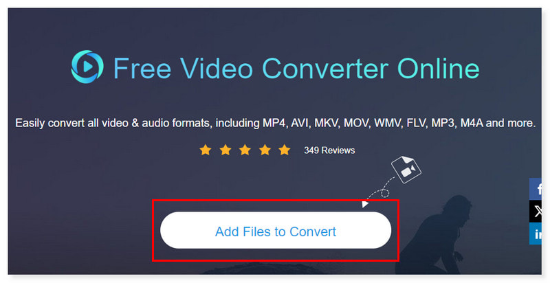 Vidmore Online Converter Agregar archivos