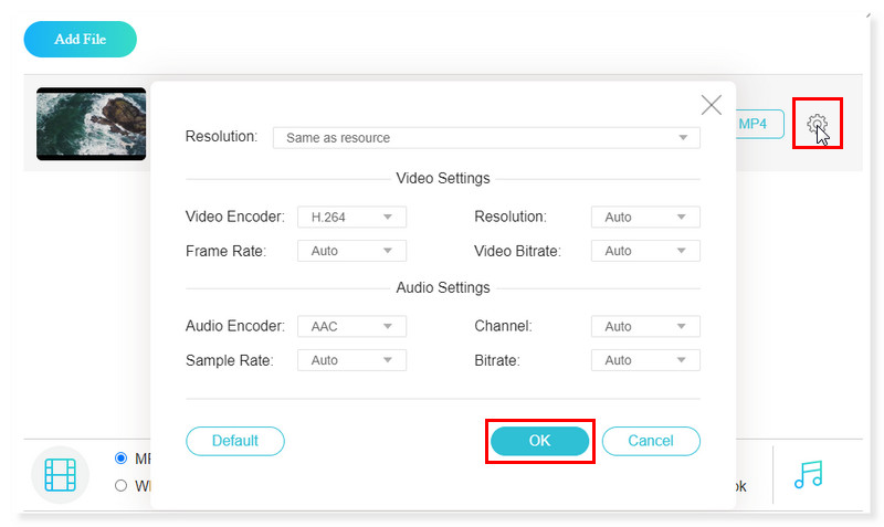 Vidmore Online Select Format