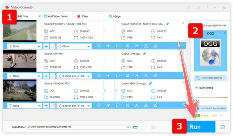 Wonderfox Convert Files to OGG