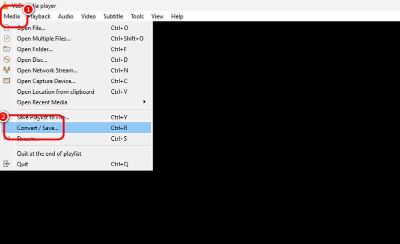 Bestand converteren opslaan knop VLC