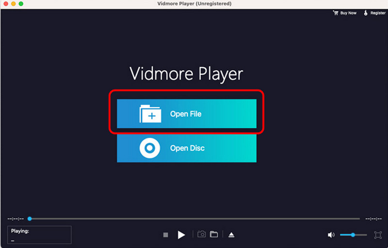 Open MP4 File Button Vidmore