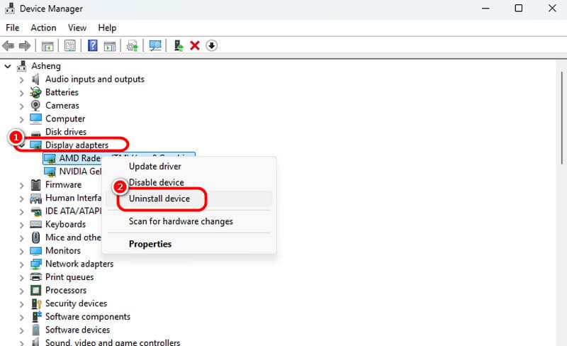 Reinstalar el controlador del dispositivo