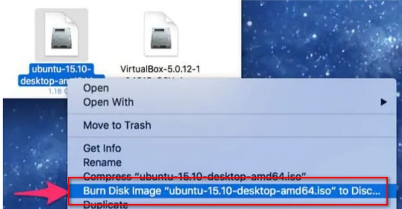 Finder Burn
