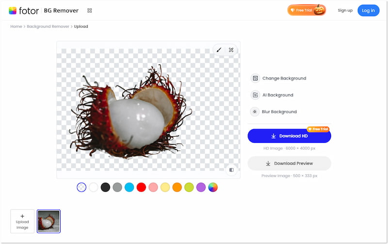 Fotor Free Background Remover