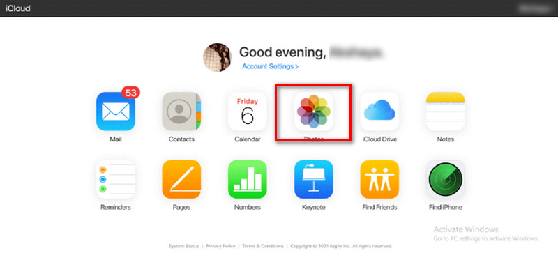Aplicativos iCloud