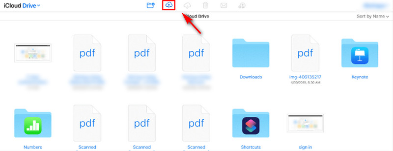 Carregar vídeo no iCloud