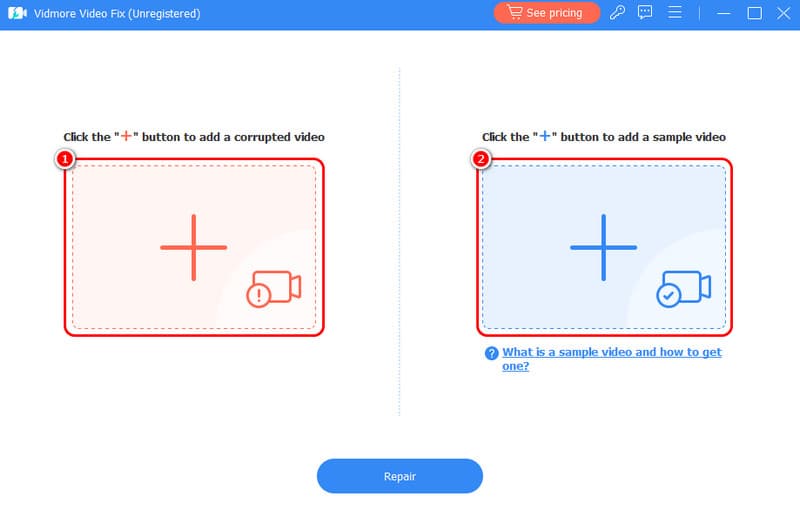 Red Blue Plus Add Video Vidmore