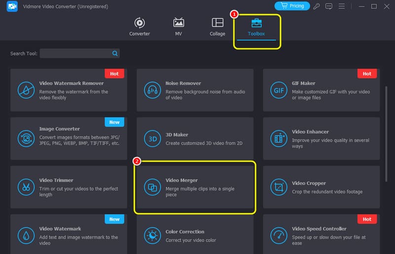 Video Merger Toolbox Vidmore