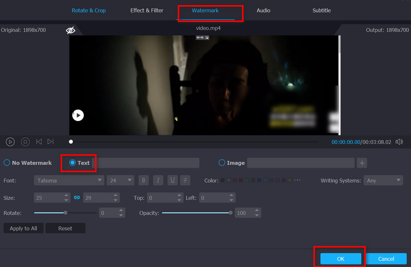 Vidmore Add Text