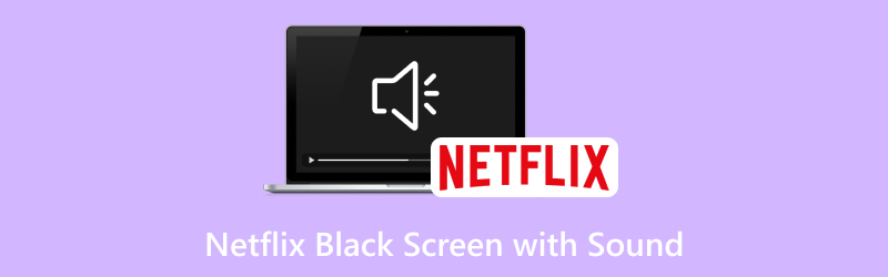 Netflix svart skärm med ljud