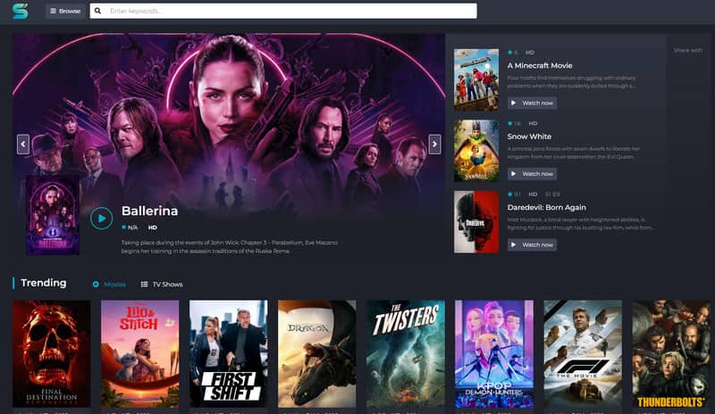 Ιστότοποι ροής ταινιών Sflix