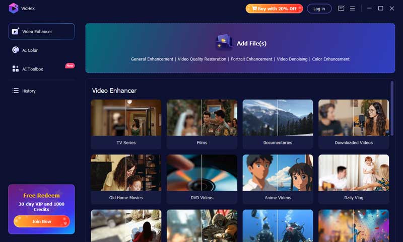 Impor Peningkat Video Vidmore