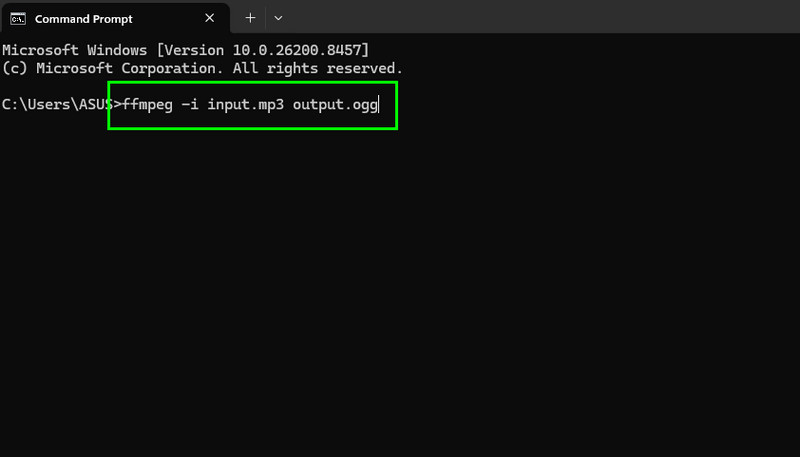 Μετατροπή Mp3 σε Ogg FFmpeg