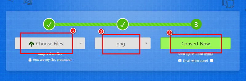 Konverter AVIF til PNG med Zamzar