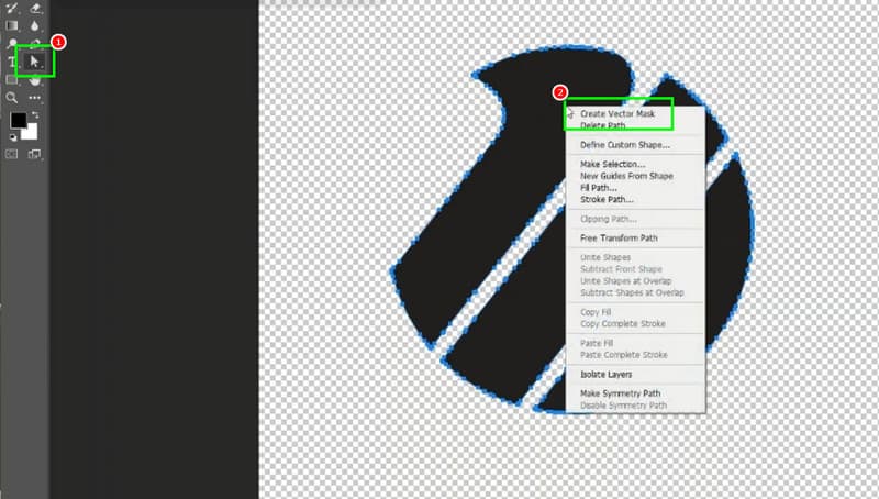Lag vektormaske Photoshop