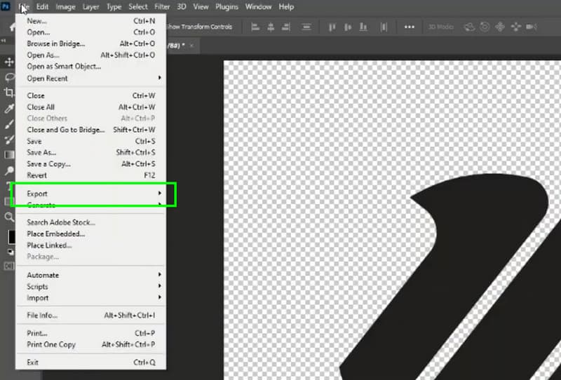 Fileksport Photoshop