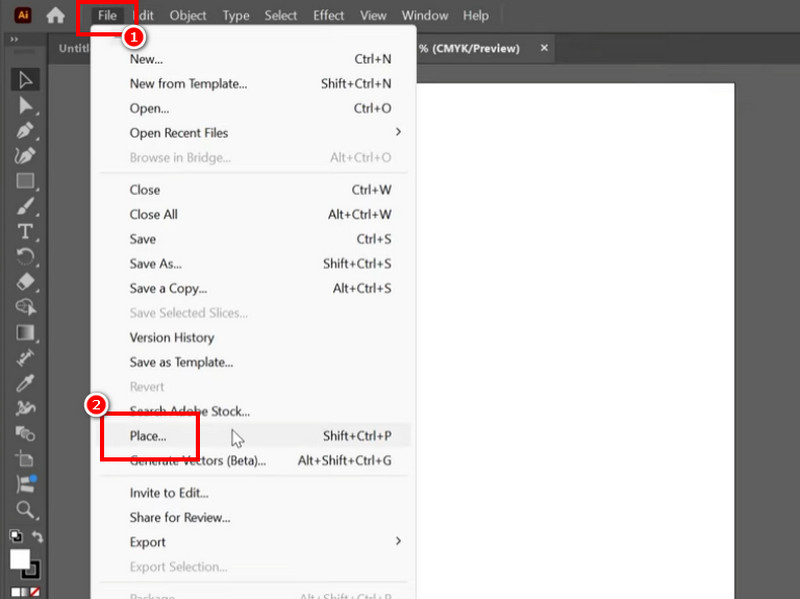 Filplassering Illustrator