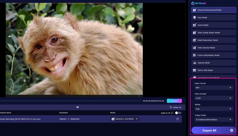 Export Button Vidmore